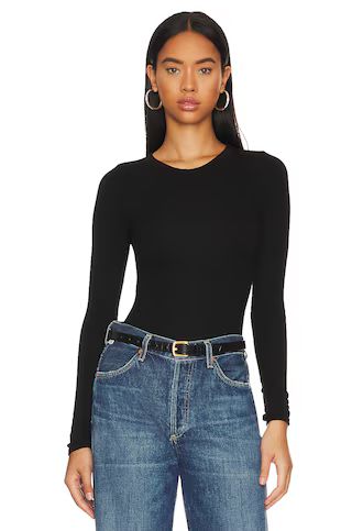 Knit Long Sleeve Fitted Crew
                    
                    Enza Costa | Revolve Clothing (Global)