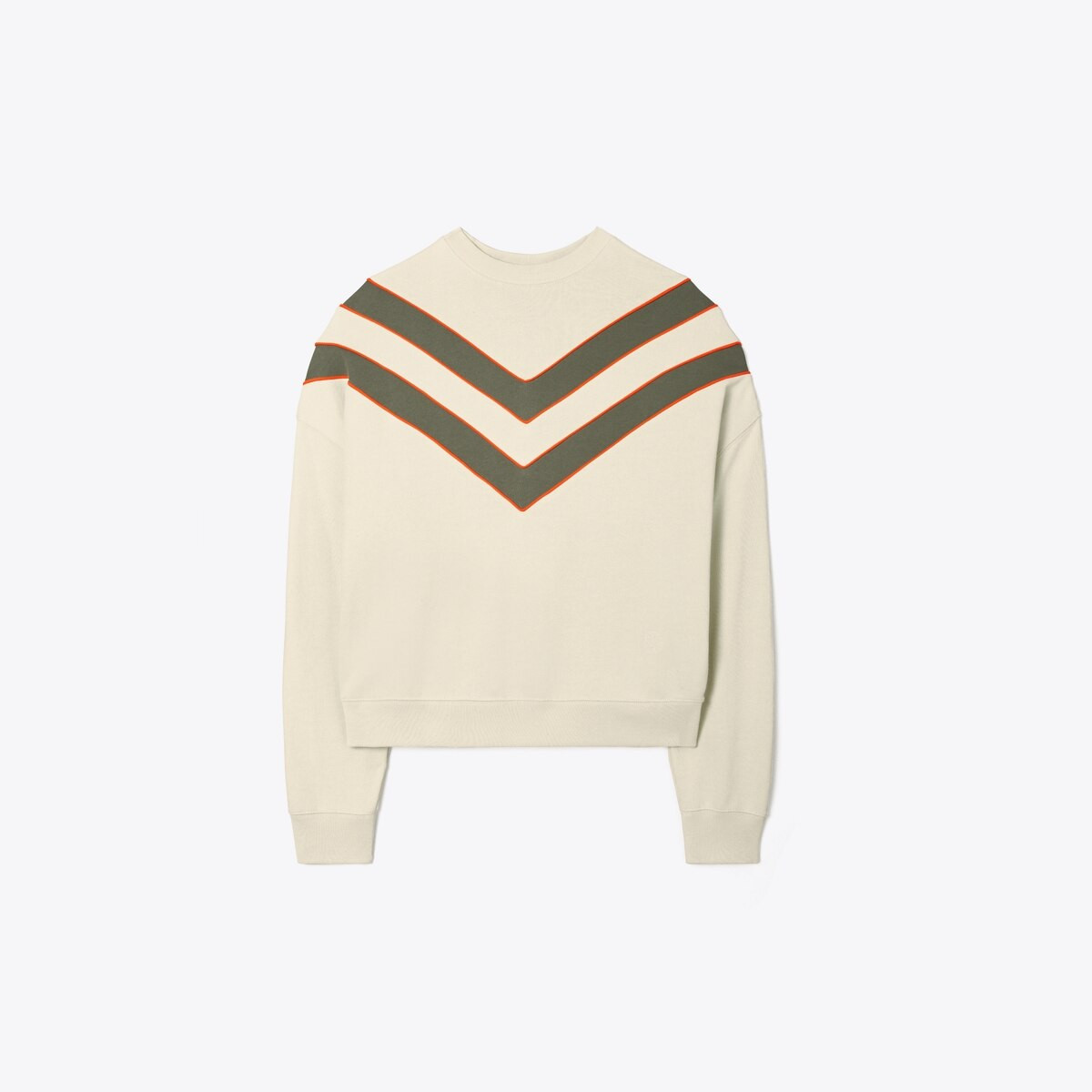 French Terry Chevron Crewneck | Tory Burch (US)