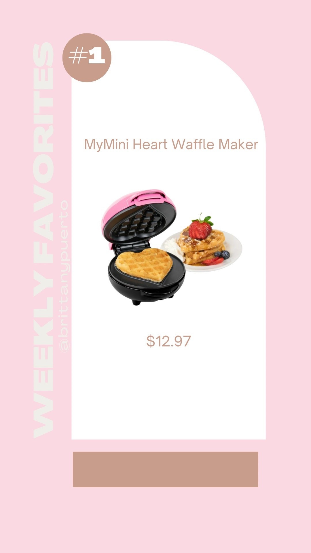 Mymini heart waffle maker 

#LTKHome