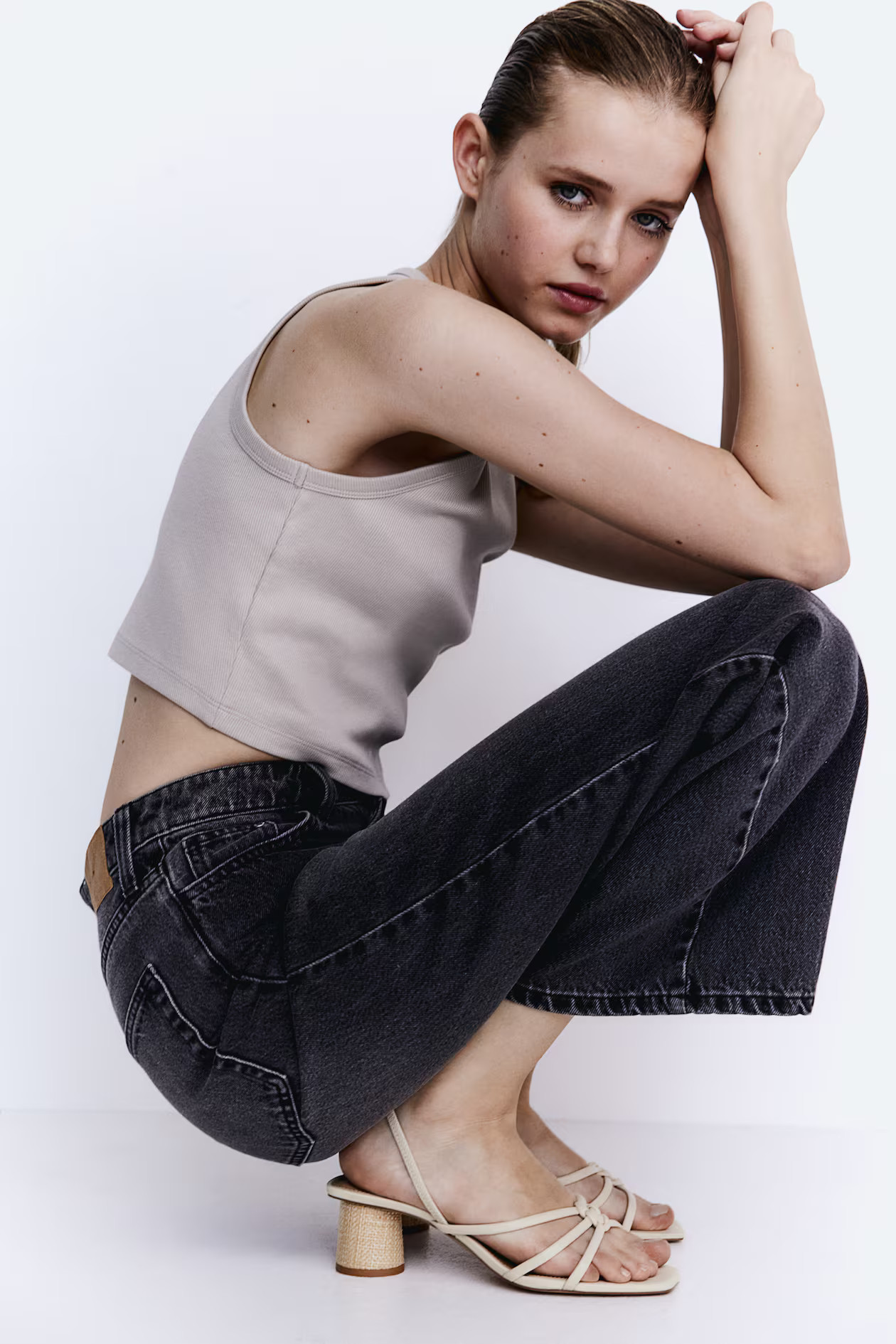 Strappy heeled sandals | H&M (UK, MY, IN, SG, PH, TW, HK)