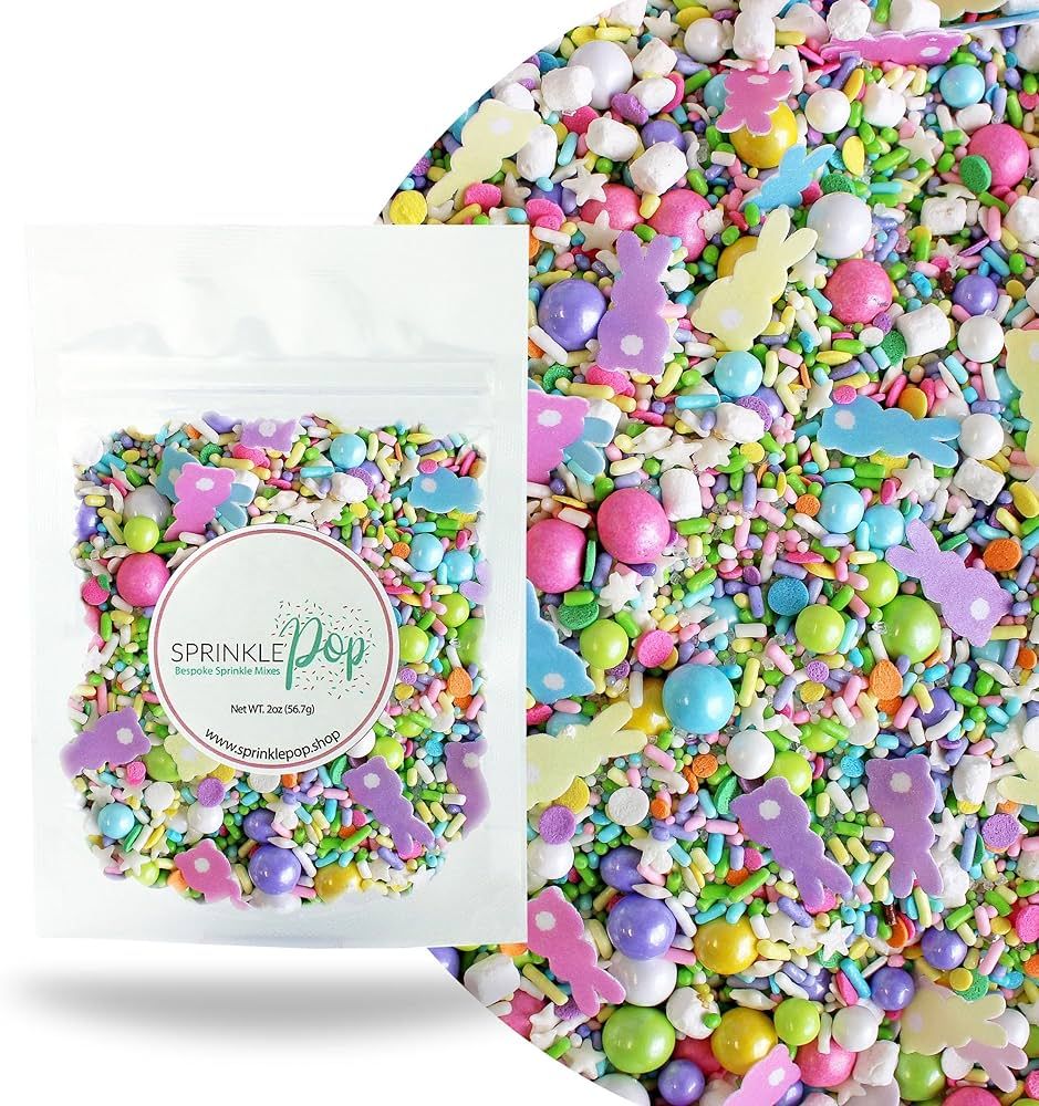 Bunny Bottoms Sprinkle Mix| Made In USA By Sprinkle Pop| Lime Green Blue Lavender Pink Yellow Whi... | Amazon (US)