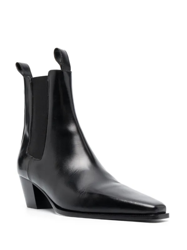 TOTEME 50mm The City Cowboy Boots | Black | FARFETCH UK | Farfetch Global