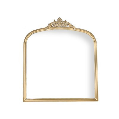 Wall Mirror Brass Metal, MDF & Glass by Foreside Home & Garden | Target