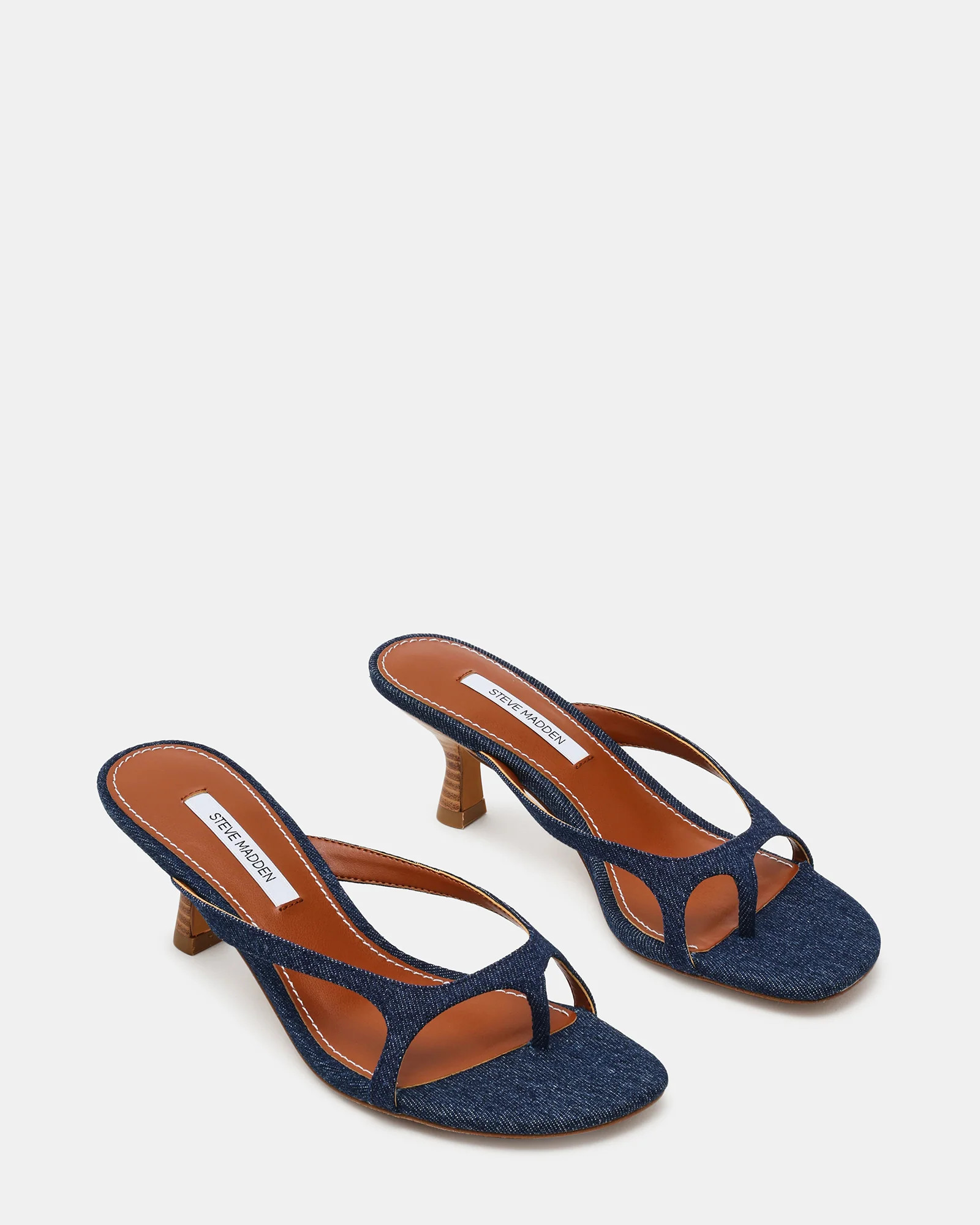 BRIENNA Denim Thong Women's Kitten Heel | Steve Madden (US)