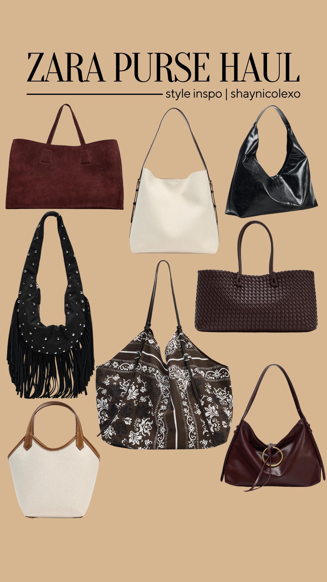 Obsessed with these Zara purses! 👜✨ Perfect for adding that chic touch to any outfit. Which one’s your fave? #ZaraFinds #PurseGoals #FashionHaul