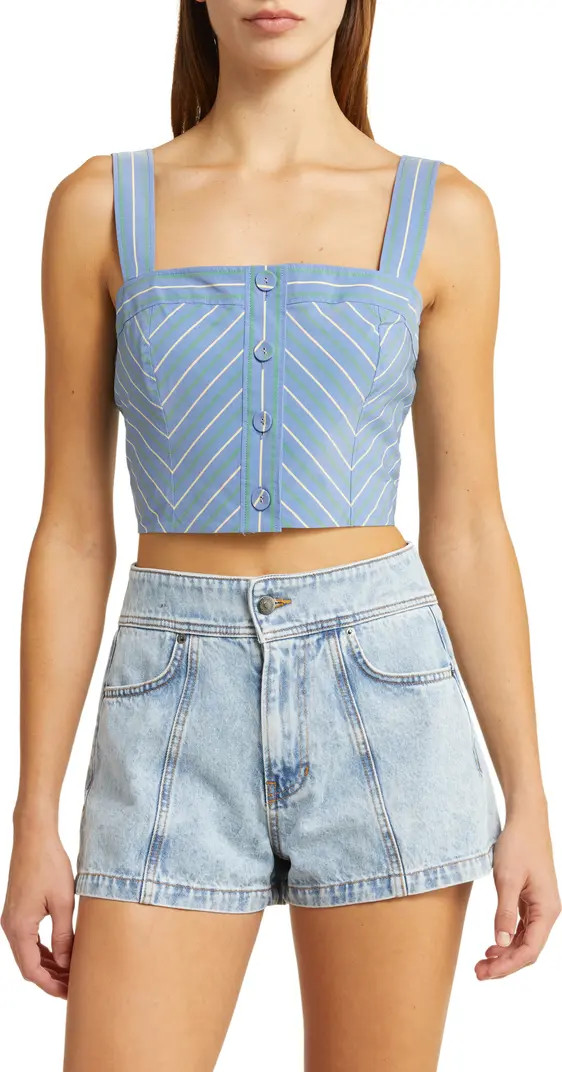 Veronica Beard Milton Stripe Crop Top | Nordstromrack | Nordstrom Rack