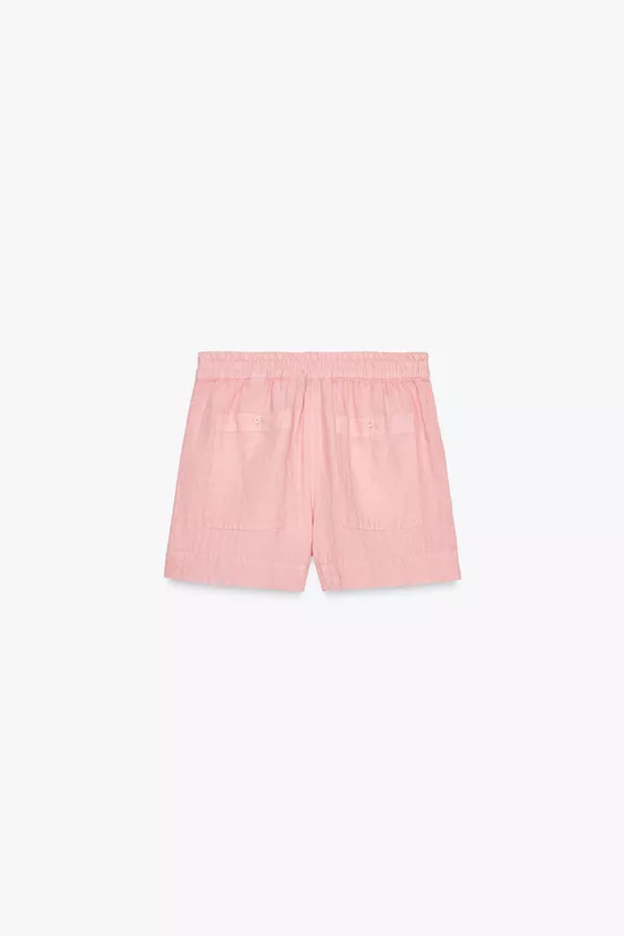 100% LINEN SHORTS ZW COLLECTION | Zara US