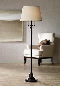 360 Lighting Spenser 58" High Oiled Bronze Traditional Floor Lamp | Lamps Plus