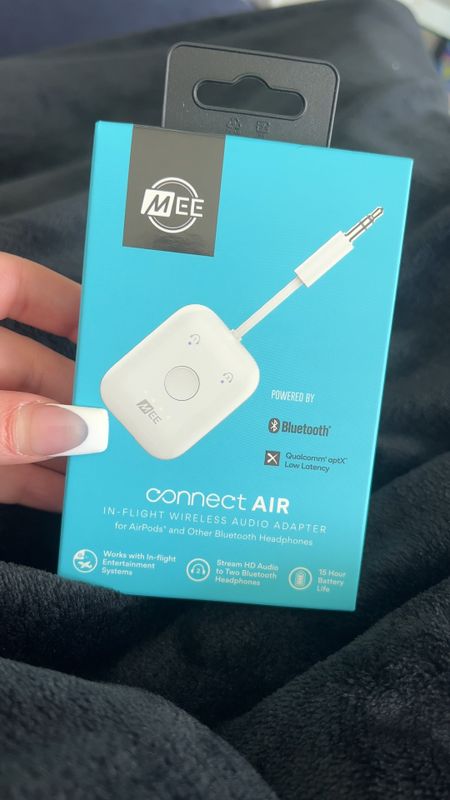 If you’re flying on an airplane soon, you need this! It’s an inflight wireless audio adapter!! So you can use your wireless headphones to watch the tv and don’t have to be connected to a cord! Super affordable too! And there’s another brand as well that I’ll link too! But both get the job done! And you can use it for your gym tv’s too etc!!!  #travel #travelmusthave #travelnecessities #travelproducts #travelgadgets #tech 

#LTKunder50 #LTKFind #LTKtravel