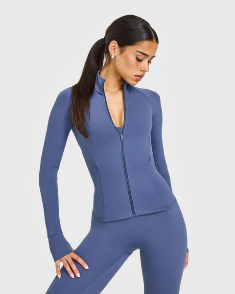 SoftMotion™ Jacket with White Logo 
 Slate Blue | Oner Active (UK / US)