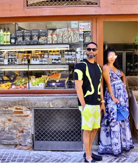 #fashionbombfamily ! @mielleorganics founders @exquisitemo and @themelvinrodriguez enjoyed Milan with their daughter Mia, with #moniquerodriguez in a $3,795 @dolcegabbana Long majolica-print chiffon dress, $22,900 @hermes Hermes Blue Hydra Birkin 30 Bag and #melvinrodriguez in a $1,080 @louisvuitton Sporty Line Intarsia Short-Sleeved Crewneck and $1,650 #louisvuitton Louis Vuitton | Flower Patterns Unisex Silk Street Style Halloween Shorts (similar pictured ) . Cute! Swipe for more and snag their #vacationstyle at the link in bio💣
#moniquerodriguezfbd #mielleorganics 

#LTKBacktoSchool #LTKSeasonal #LTKFind
