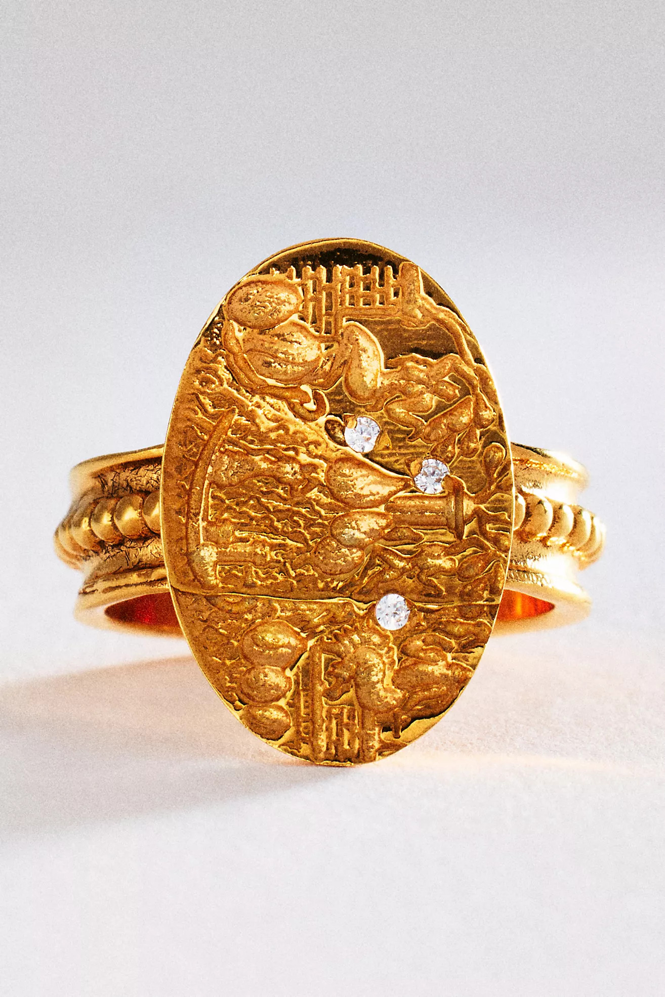 Hermina Athens Minoas Demi Fine Signet Ring | Anthropologie (US)