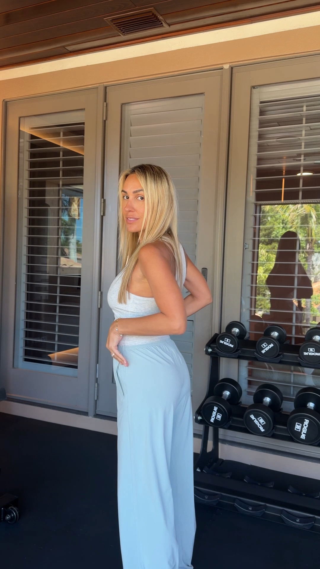 Cutest chill fit! I layer this top with everything 