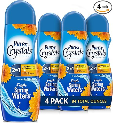 Purex Crystals In-Wash Fragrance and Scent Booster, Fresh Spring Waters, 21 Ounce (Pack of 4) | Amazon (US)