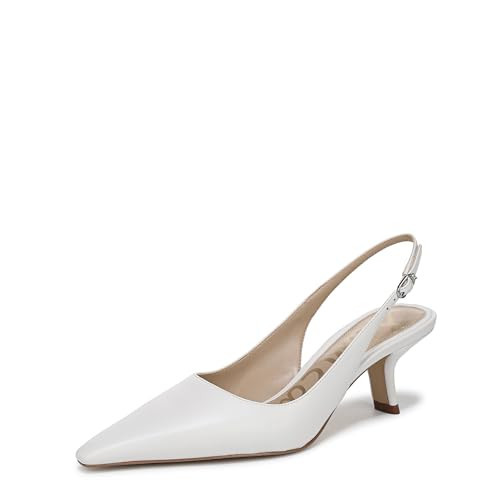 Sam Edelman Women's Bianka Sling Pump Bright White 14 M | Amazon (US)