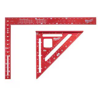 16 in. x 24 in. Aluminum Framing Square with 7 in. Rafter Square | The Home Depot