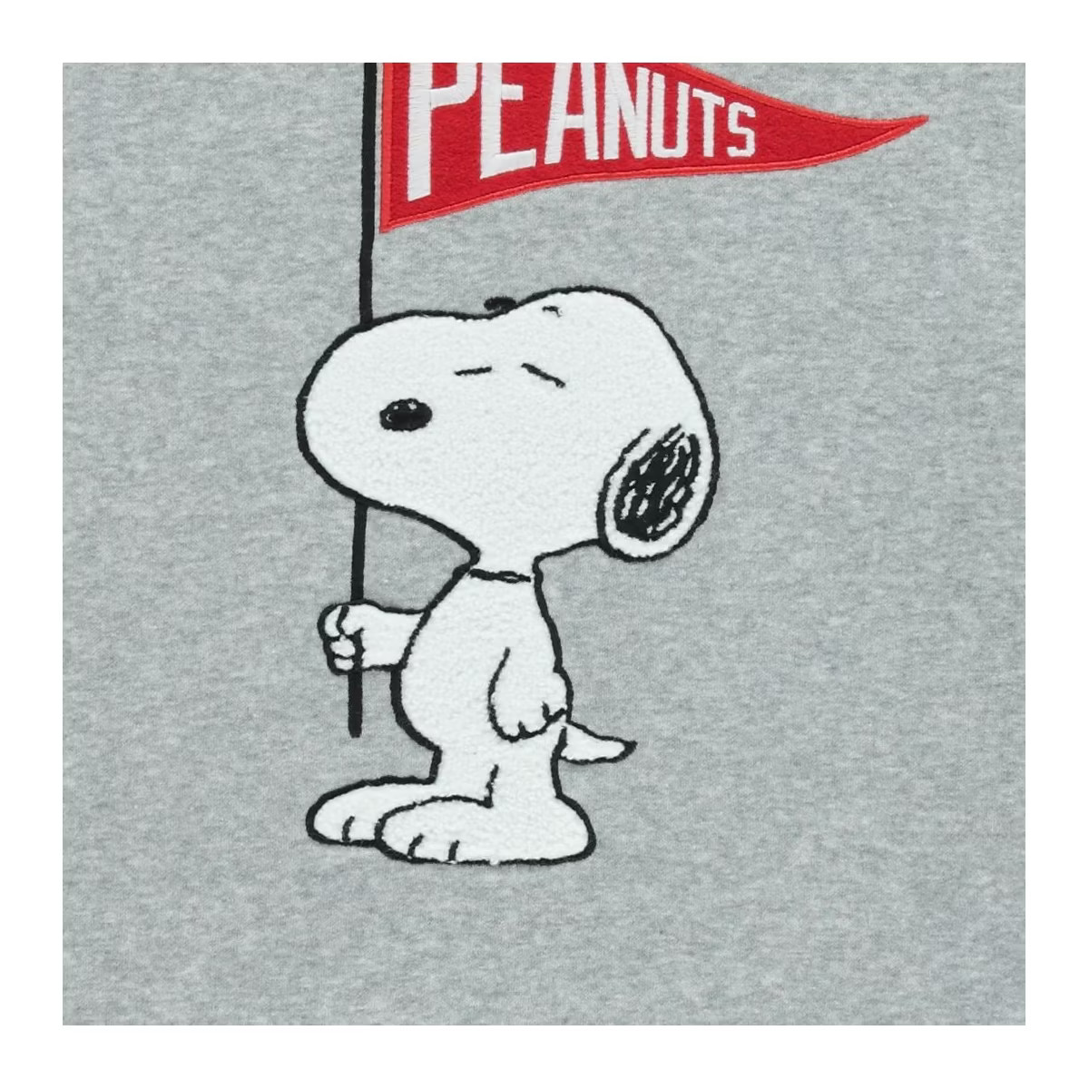 Ladies Snoopy Fashion Sweatshirt - Peanuts Crewneck with Chenille Patch and Embroidery Sleeve Pri... | Target