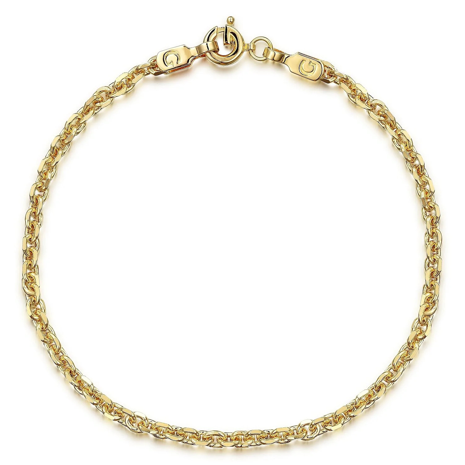 Plain Gold Chain with "G" Lock | J. Brooks Jewelers