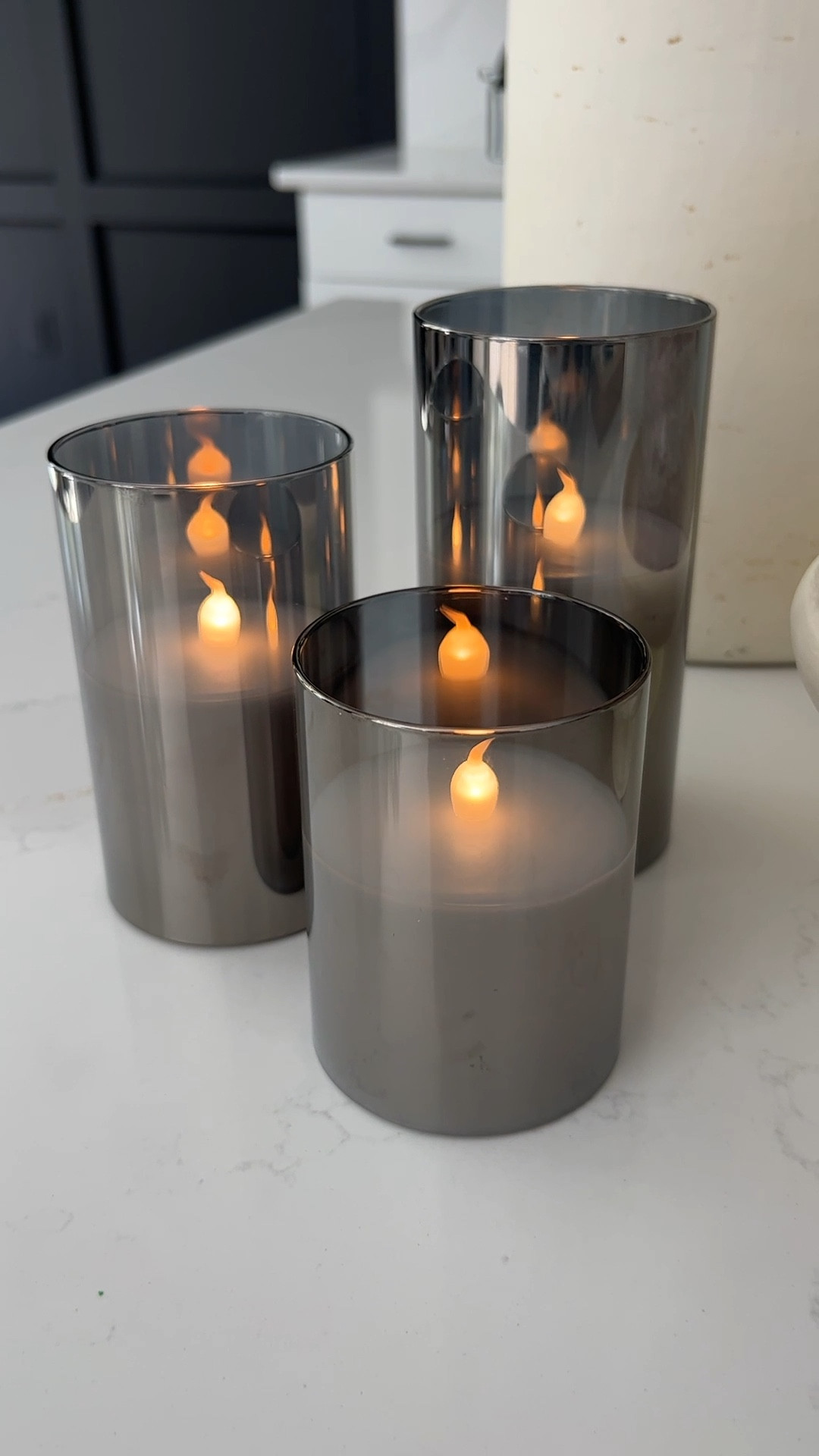 Battery Remote Operated Flickering Candles - Set of 3

#LTKSeasonal #LTKfindsunder100 #LTKhome