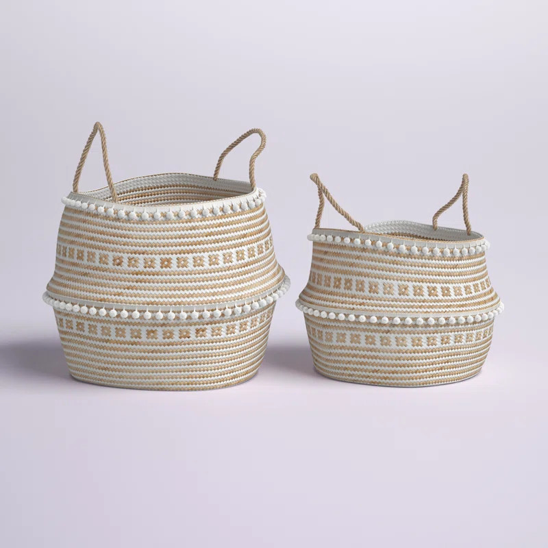 2 Piece Seagrass Basket Set | Wayfair North America