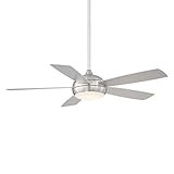 Odyssey Indoor and Outdoor 5-Blade Smart Ceiling Fan 52in Brushed Nickel with 3000K LED Light Kit an | Amazon (US)