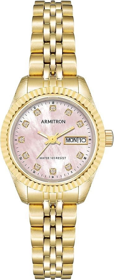 Armitron Women's Genuine Crystal Accented Bracelet Watch, 75-2475 | Amazon (US)