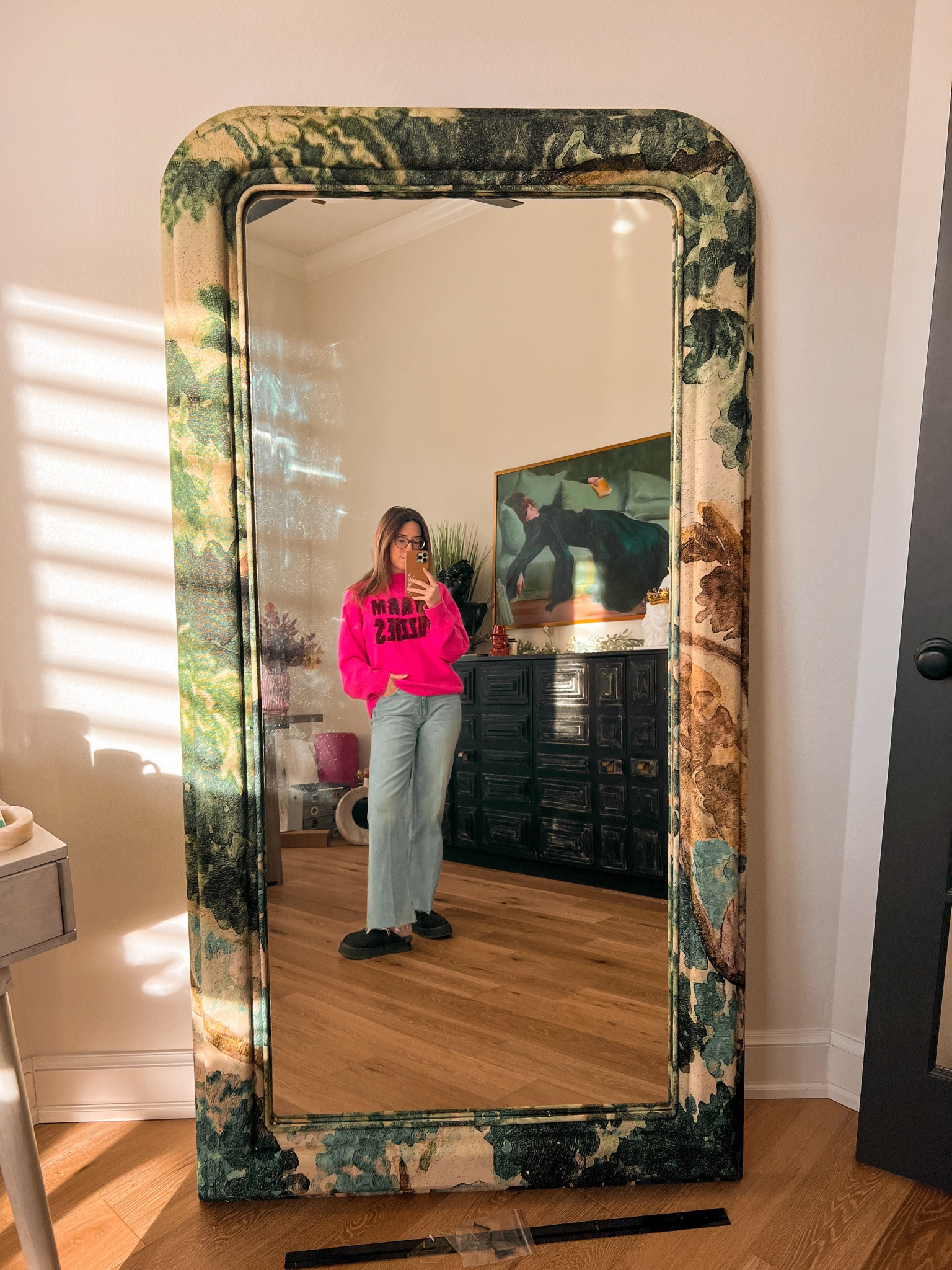 Selfie station in progress! Adding in some
other favorite mirrors! 

Floor mirror, anthro home, office decor, home interiors 

#LTKhome
