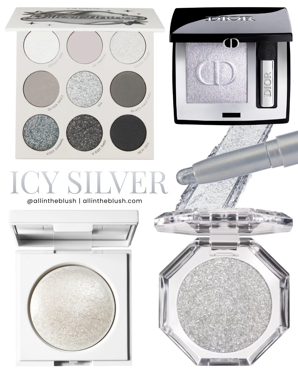 Icy Silver Eyeshadows

#LTKBeauty #LTKgrwm #LTKootd