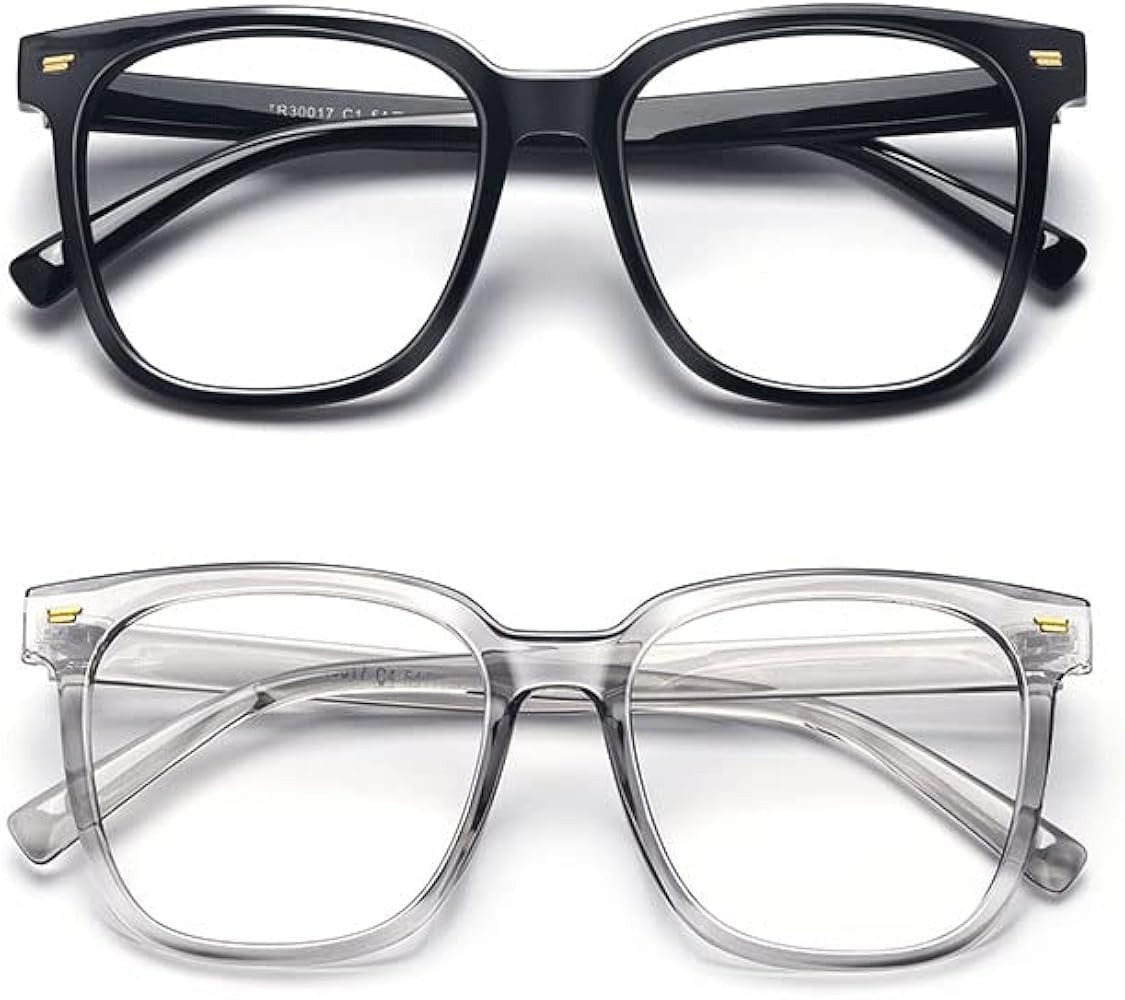 PANNER Oversized Square Blue Light Blocking Glasses for Women Men Anti Glare Reduce Eyestrain Com... | Amazon (US)