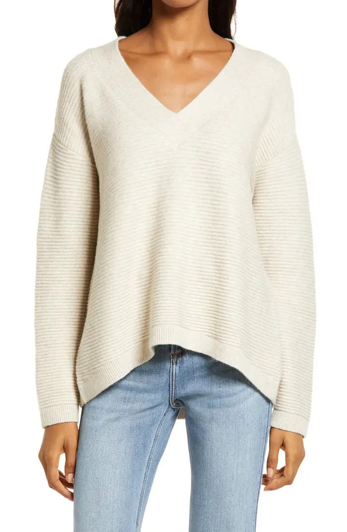 High/Low V-Neck Sweater | Nordstrom
