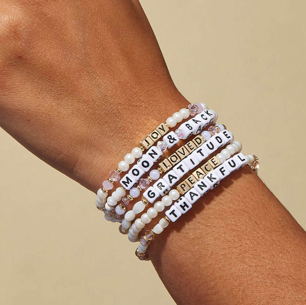 Little Words Project Bracelets Gold Letters | Ama La Vita