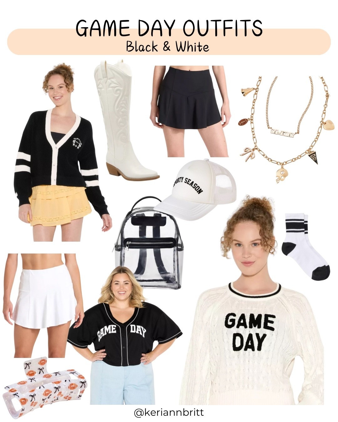 Game Day Outfit (xxs-4x)

Football Outfit / Gameday / college football / ncaa football / nfl outfit / high school football / women’s football outfit / girls game day outfit / school spirit / school colors / spirit wear / football outfit / college football game / tailgating / tailgate outfit / football gifts / neutral game day / black and white / UGA / Georgia Bulldogs / South Carolina Gamecocks / Missouri Tigers / Mizzou / Utah Utes / Texas Tech / North Carolina State University Wolfpack / Las Vegas Raiders / Atlanta Falcons 

#LTKU #LTKSeasonal #LTKActive