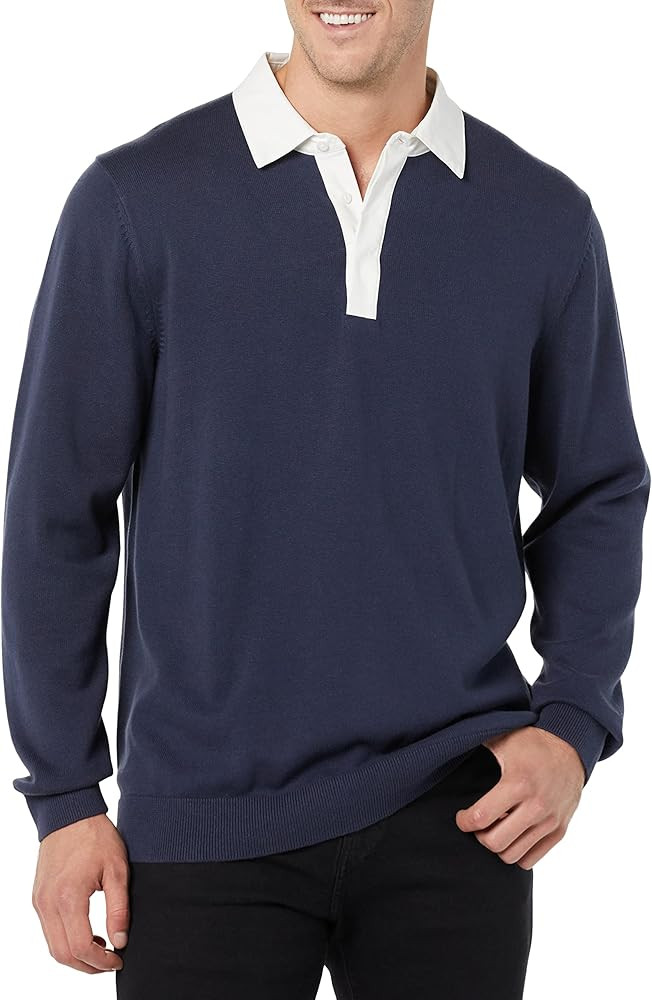 Amazon Essentials Men's Rugby Sweater | Amazon (US)