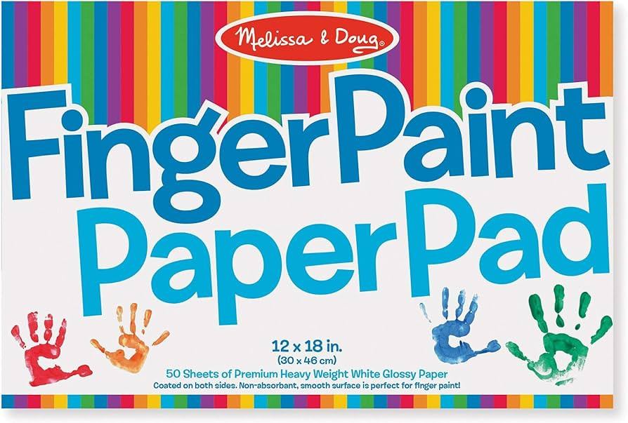 Melissa & Doug Finger Paint Paper Pad (12"x18") | Amazon (US)