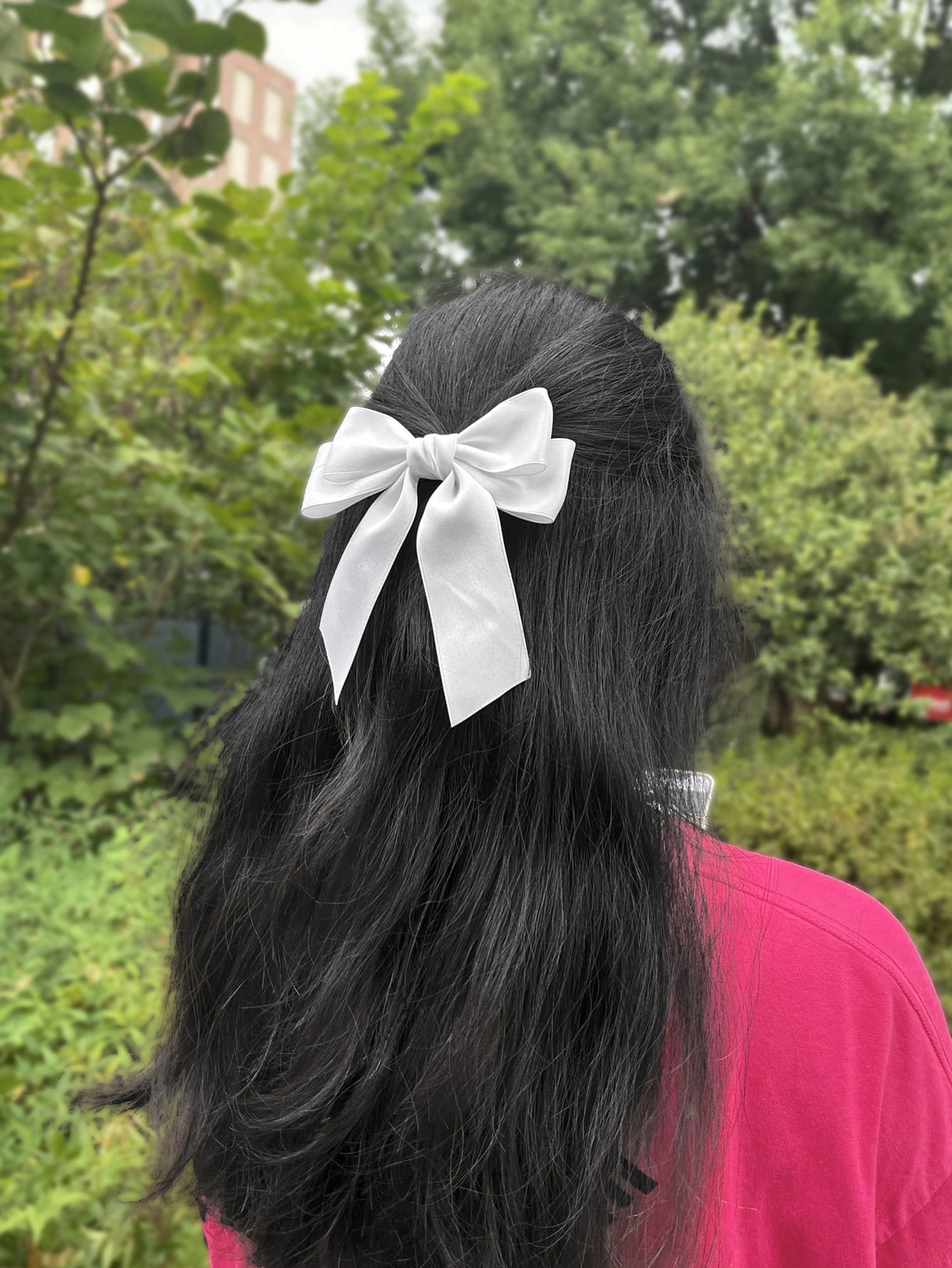 1 Women's Solid Color Double-Layered Versatile Bow Hairpin Suitable For Any Occasion Cute Hallowe... | SHEIN
