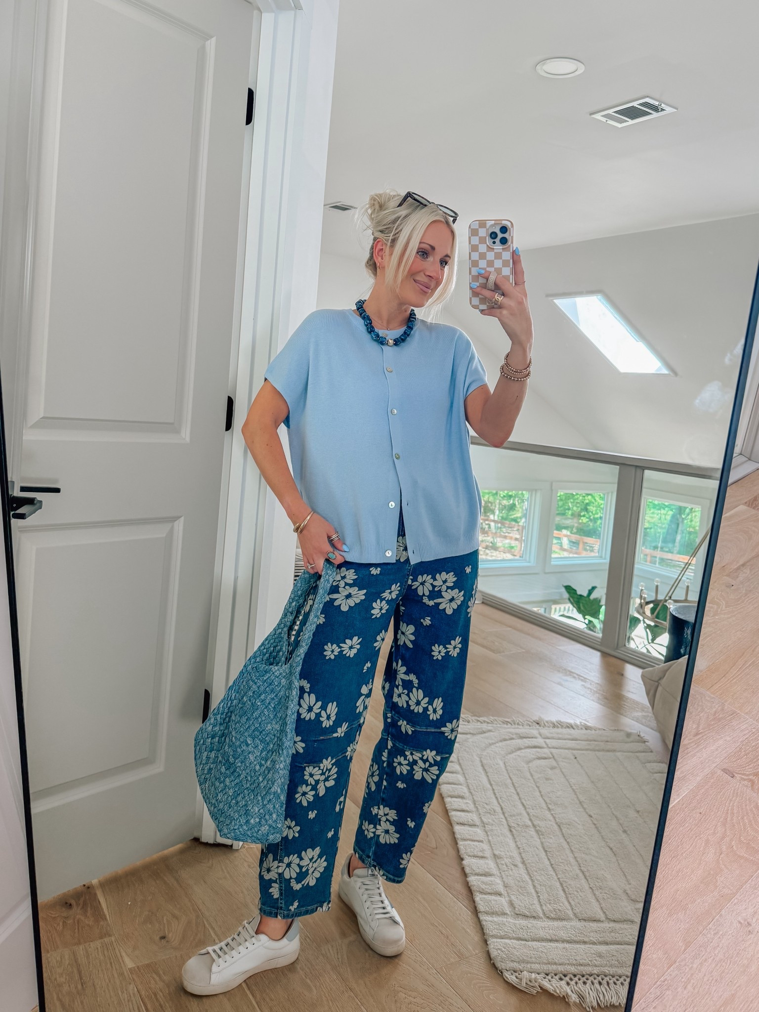 Wearing smalls in the top and jeans! 

#LTKgrwm #LTKSeasonal #LTKootd