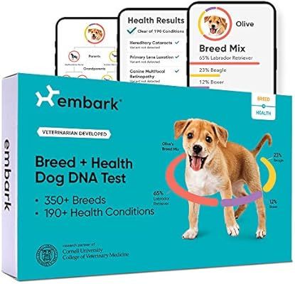 Embark | Dog DNA Test | Breed & Health Kit | Breed Identification & Canine Genetic Health Screeni... | Amazon (US)