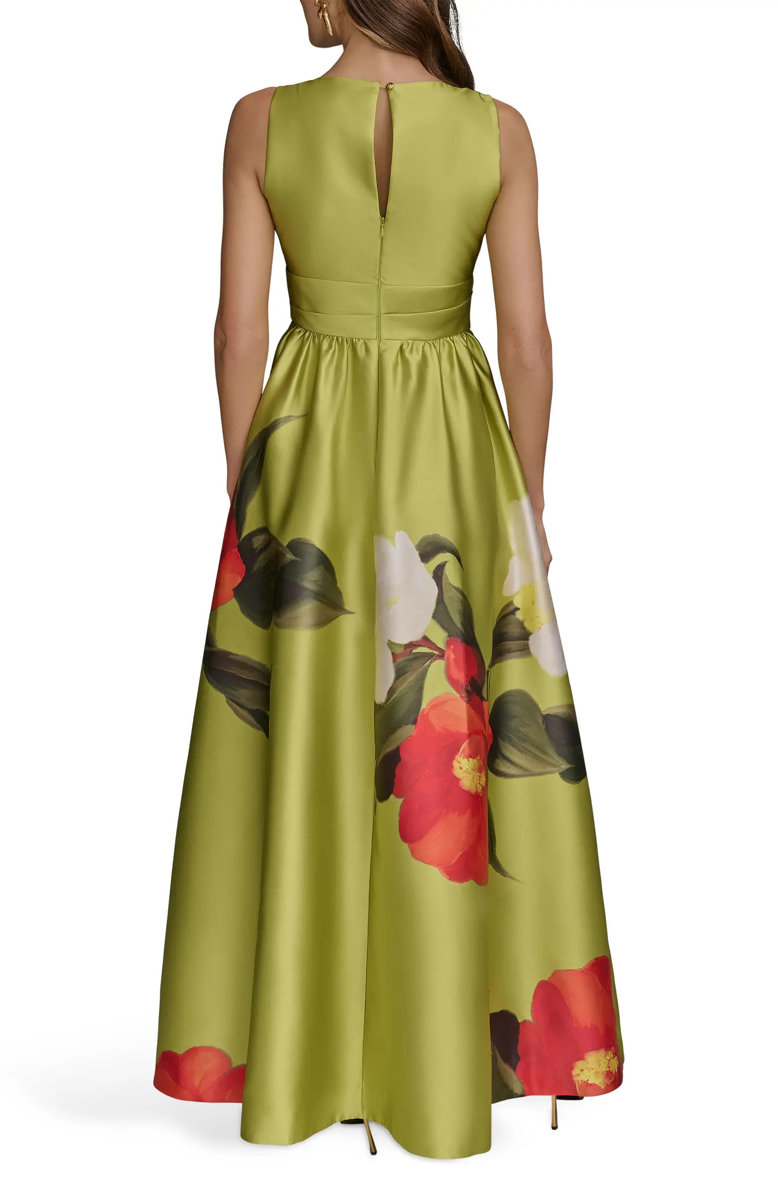 Donna Karan New York Floral Print Sleeveless A-Line Dress | Nordstrom | Nordstrom