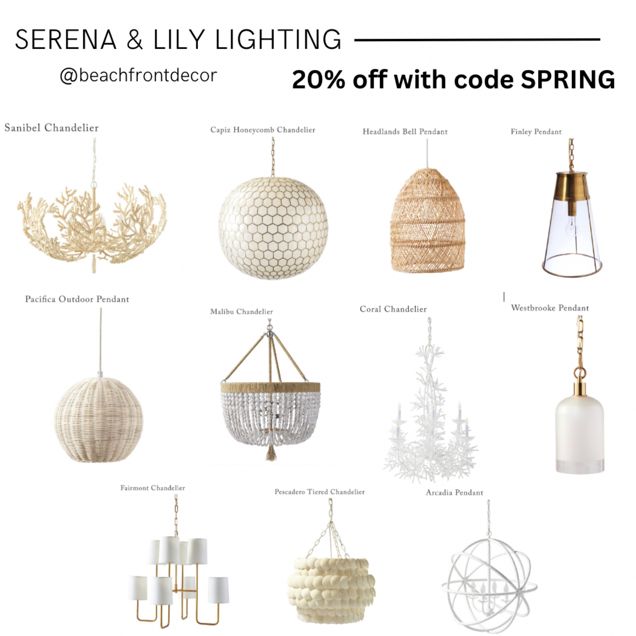 Serena & Lily is having their huge Spring Design Event until March 28th which means 20% off EVERYTHING with code SPRING.



#LTKhome #LTKsalealert