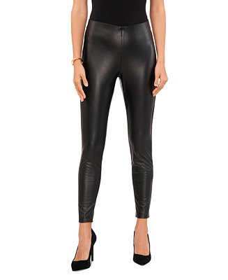 Faux-Leather Skinny Pants | Macy's