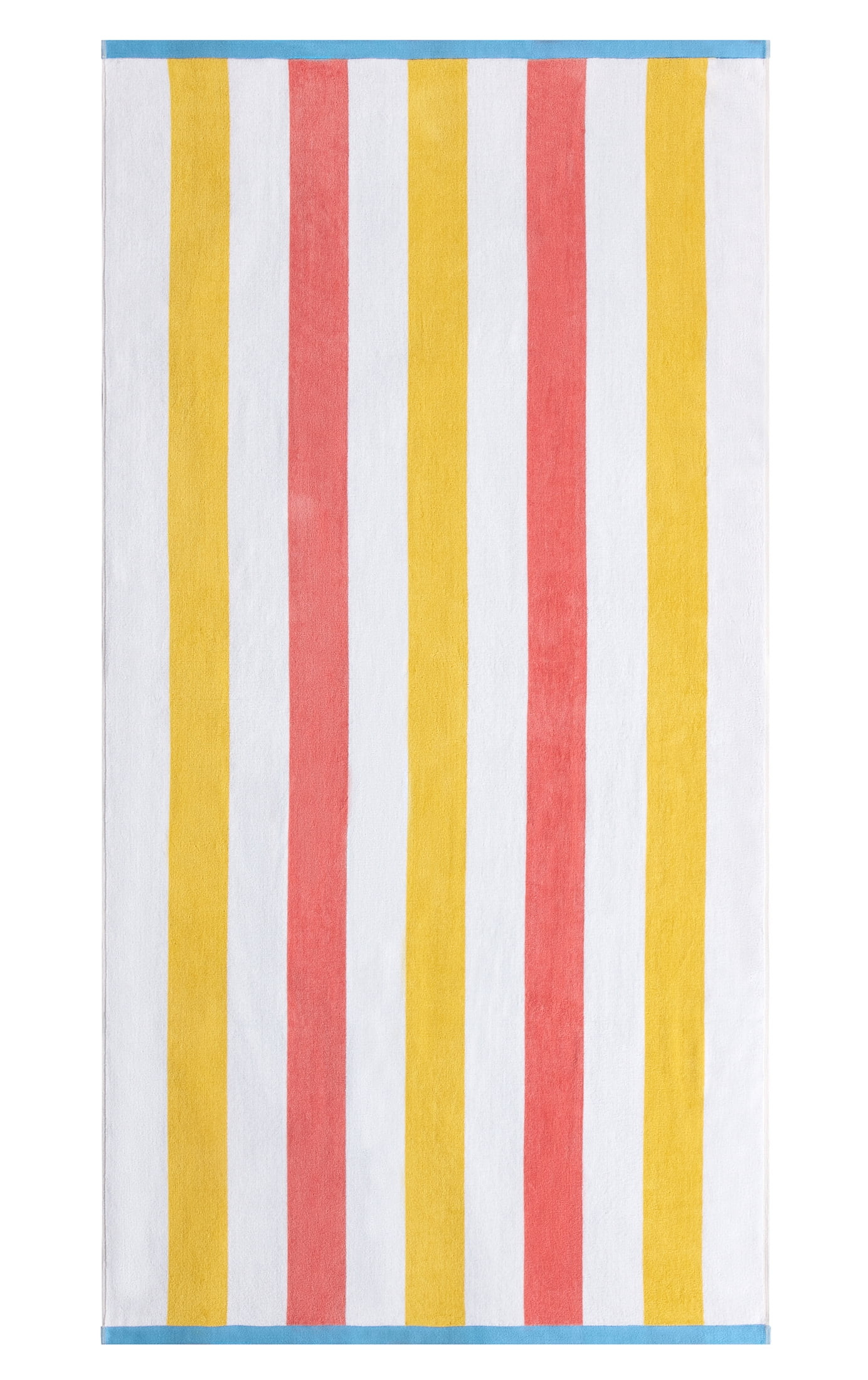 Better Homes & Gardens Cabana Stripe Oversized Beach Towel, 72" x 38", Pink and Yellow | Walmart (US)