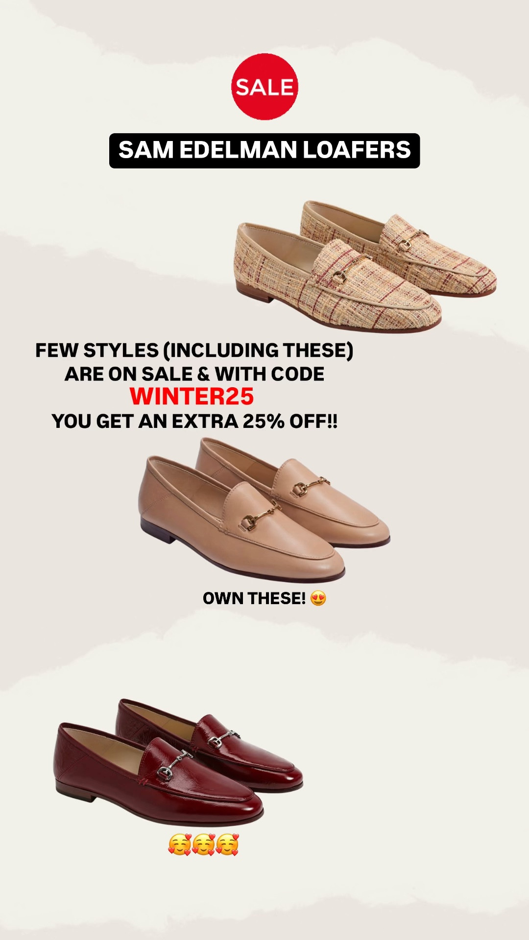 Sam Edelman Loafers Sale!
Run TTS

#LTKShoeCrush #LTKFindsUnder100 #LTKSaleAlert