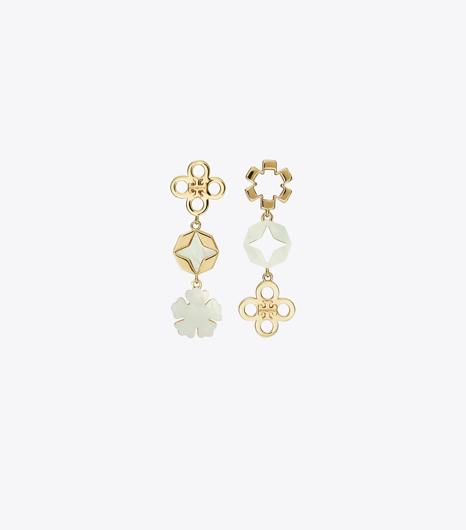 Kira Clover Linear Earring: Women's Designer Earrings | Tory Burch | Tory Burch (US)