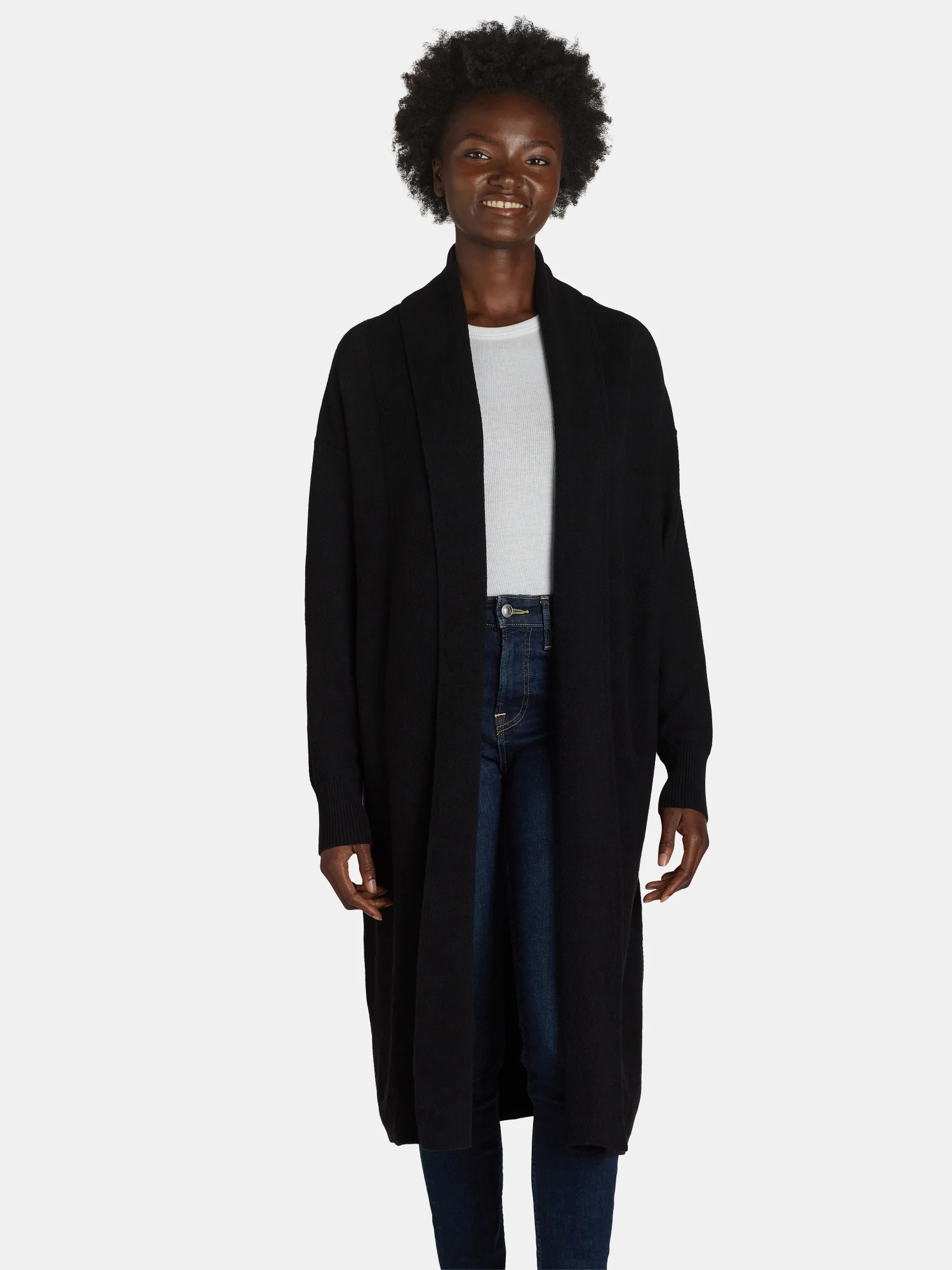 Time and Tru Women's Duster Cardigan Sweater, Midweight, Sizes XS-XXXL | Walmart (US)