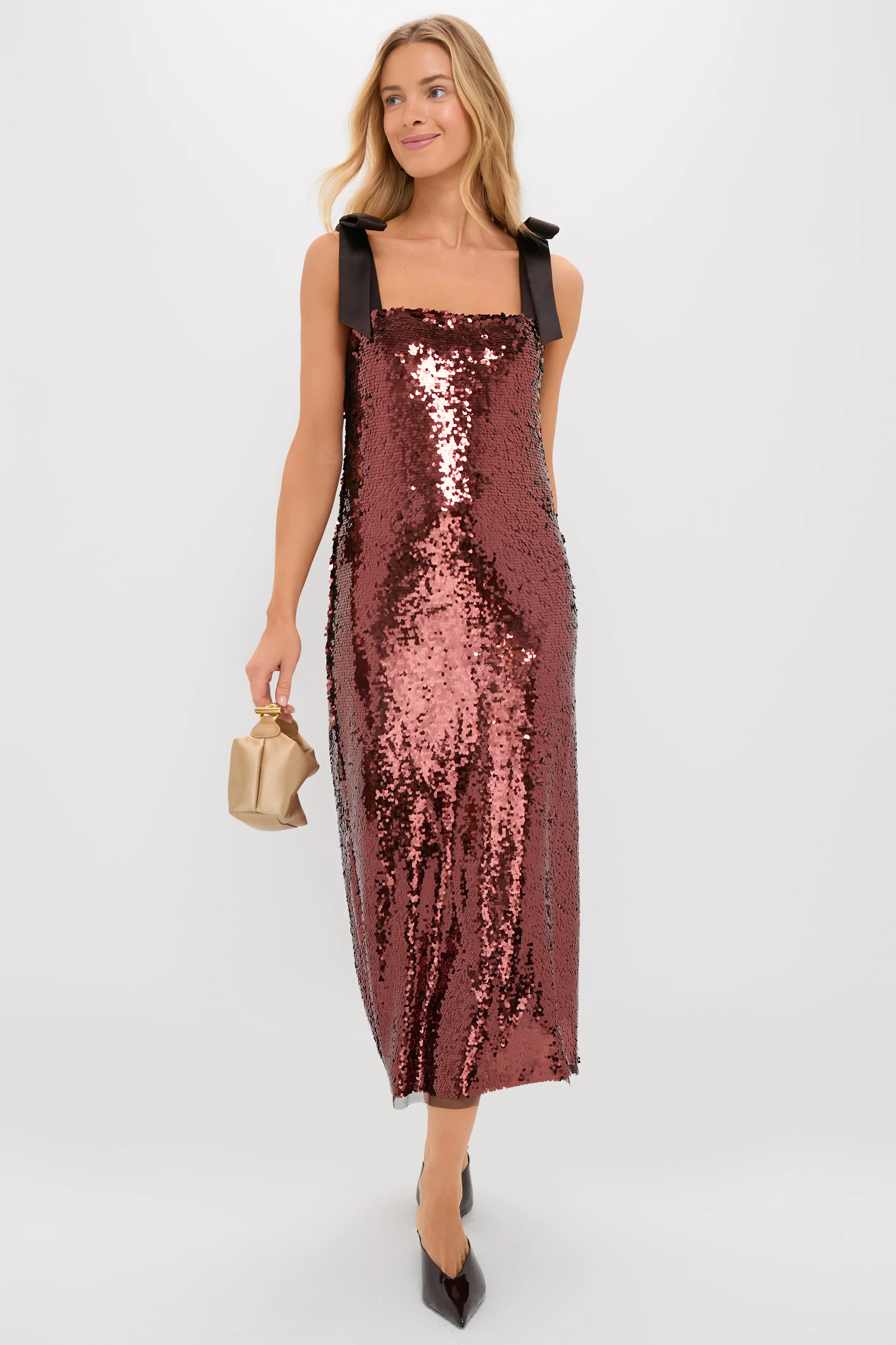 Radiant Bronze Sequin Roxy Dress | Tuckernuck (US)