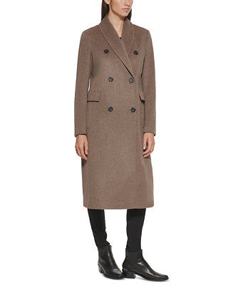 Calvin Klein Women's Double-Breasted Walker Coat & Reviews - Coats & Jackets - Women - Macy's | Macys (US)