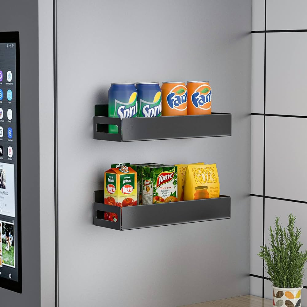 BIETCR Magnetic Spice Rack for Refrigerator, Strong Magnetic Shelf for Refrigerator, Metal Magnet... | Amazon (US)