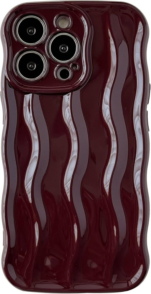 Caseative for iPhone 13 Pro Case,Water Ripple Pattern Curly Wave Frame Soft Compatible with iPhon... | Amazon (US)