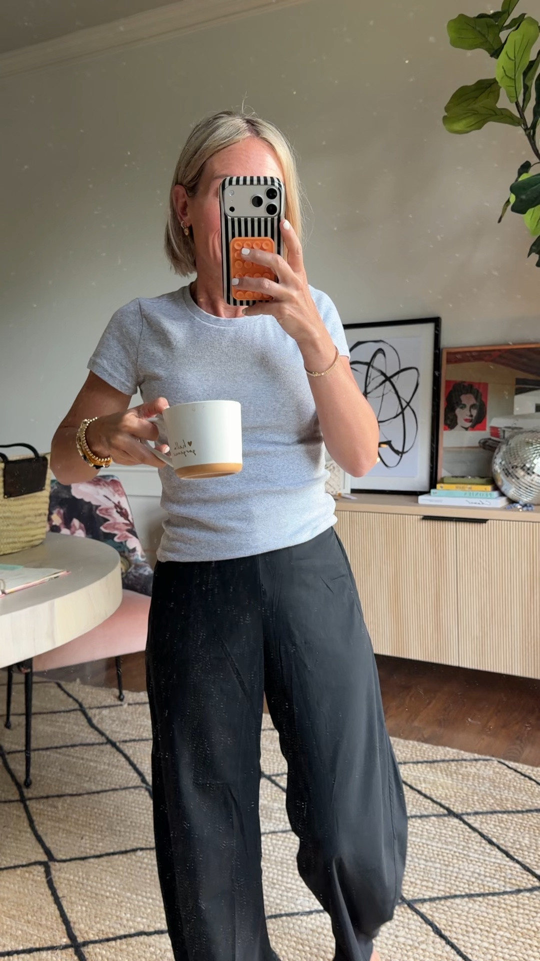 summer outfit for a mom on the go
sports mom outfit
amazon look for less 
i am 5’2” and about 115 lbs. wearing these must have pants in xs
tee - i size up to a small
flip flops by Archie’s- the best!!!

#LTKdayinmylife #LTKmorningroutine #LTKOver40