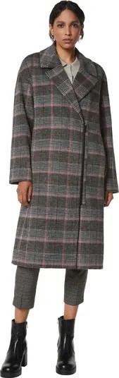 Andrew Marc Casma Plaid Wool Blend Coat | Nordstrom | Nordstrom